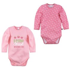 Набор боди Bossa Nova (2 шт.) размер 68, розовый