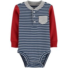 Боди Carters размер 9M, синий/красный Carters