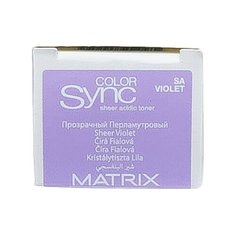 Matrix Color Sync тонер для волос на кислотной основе без аммиака Sheer acidic toner, violet, 90 мл