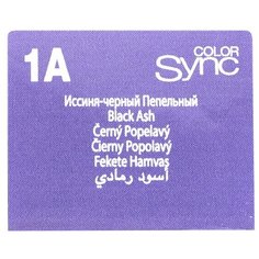 Matrix Color Sync краска для волос без аммиака, 1A иссиня-черный пепельный, 90 мл