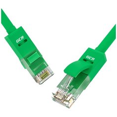 Патч-корд 2м LAN UTP для подключения к интернету GCR LSZH кат6 10 Гбит/с RJ45 зеленый сетевой кабель для Ethernet cable роутер smart TV ПК PS Xbox