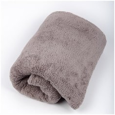 Плед "Короткий мех", серый, 200*220см Bozhong Home Textile