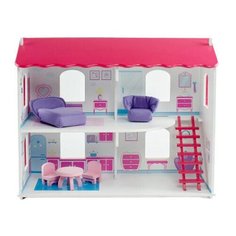 Кукольный домик Коняша «Карамель» с мебелью и интерьером (для кукол до 15 см, 49x21x41) ДКЛ002П/1