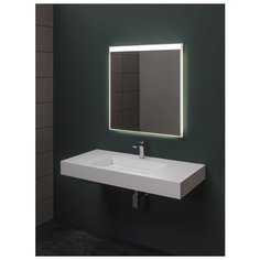 Зеркало Палермо 8085 с LED подсветкой, 800х850x32 мм, инфракрасный выключатель (196643) Aquanet