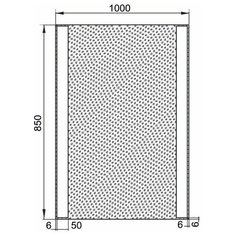 Зеркало Форли 10085 с LED подсветкой, 1000х850x32 мм, инфракрасный выключатель (196661) Aquanet