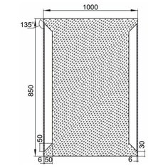 Зеркало Сорренто 10085 с LED подсветкой, 1000х850x32 мм, инфракрасный выключатель (196652) Aquanet