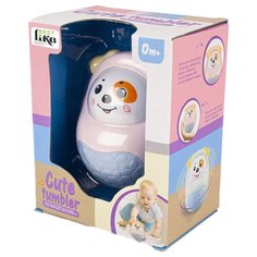 Игрушка неваляшка Собачка розовая, 12см Best Like