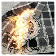 "Ретро гирлянда LVMPV "Боксерская"", белая, 15 метров, 30 ламп"