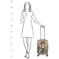 Чемодан малый РА053(2-ой) 20" Девочка Polar