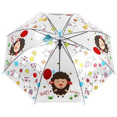 Зонт Amico 118526 прозрачный Альпака, длина 66 см, диаметр 79 см
