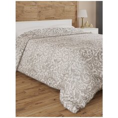 Покрывало DeNASTIA Жаккардовое трехслойное (орнамент 1), 200 x 240 см, коричневый