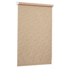 Рулонная штора с направляющими струнами Delfa "Сантайм-жаккард Веда Кофе", 95*170 см