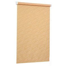 Рулонная штора с направляющими струнами Delfa "Сантайм-жаккард Веда Абрикос", 68*170 см