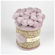 Плед с помпонами, светло-сиреневый, 200*220 см Bozhong Home Textile