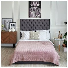 Плед "Лабиринт" сиреневый, 200*220 см Bozhong Home Textile