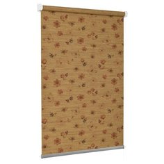 Рулонная штора с направляющими струнами Delfa "Deste Design Флора", 62*170 см