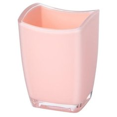 Стакан для зубных щёток DeНАСТИЯ, розовый (четырёхгранный зауженный)