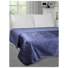 Покрывало DeNASTIA Палермо 200х240, атл/мат, синий, круги