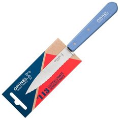 Нож столовый Opinel №113, нержавеющая сталь, блистер, синий