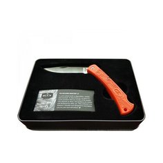 Нож складной Folding Hunter LT BVPAK0110ORSLT , рукоять оранжевый нейлон, сталь 420HC, подар. короб. Buck