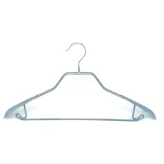 Вешалка-плечики, широкая, металл, набор 3 шт., "Termico", 43*23 см, голубая