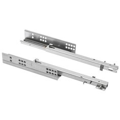 Направляющие MODERN SLIDE не полного 3/4 выдвижения L-550 для деревянных ящиков с доводчиком без крепления к фасаду GTV