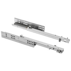 Направляющие MODERN SLIDE не полного 3/4 выдвижения L-600 для деревянных ящиков с доводчиком без крепления к фасаду GTV