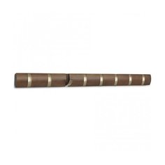 Вешалка настенная Umbra Flip горизонтальная, 8 крючков, коричневая (318858-1227)