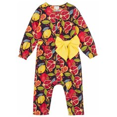 Комбинезон ЁМАЁ Фруктовый взрыв (22-905), размер 68, набивка на синем