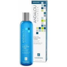 Andalou Naturals Тоник Clearskin для сужения пор Алоэ+ Кора Ивы, 178 мл