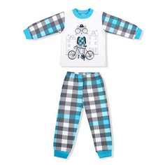 Пижама LEO размер 92, голубой Лео