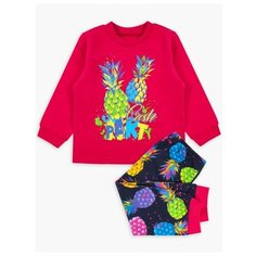 Пижама Веселый Малыш размер 92, красный/черный