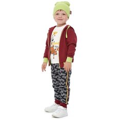 Толстовка lucky child размер 24 (74-80), бордовый