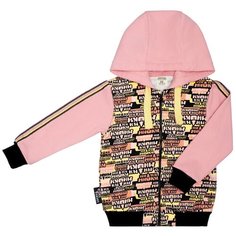 Толстовка lucky child размер 24 (74-80), розовый
