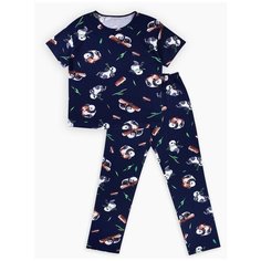 Пижама Веселый Малыш размер 110, разноцветный