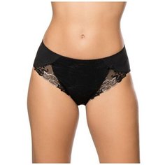 Empreinte Трусы слипы Tosca средней посадки с вышитыми вставками, размер 48, черный