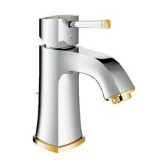 Смеситель для раковины (умывальника) Grohe Grandera 23303IG0 однорычажный хром/золото