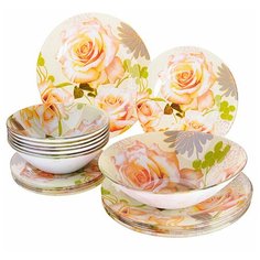 Столовый сервиз Loraine 28334, 6 персон, 19 предм., желтый
