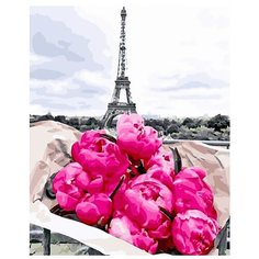 Картина по номерам ВанГогВоМне ZX 23012 Сочные бутоны в Париже 40х50 см