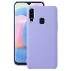 Чехол Deppa Liquid Silicone Case для Samsung Galaxy A20S (2019), лавандовый