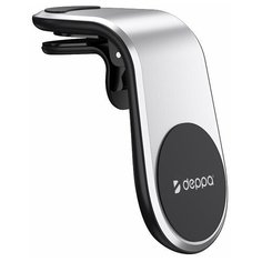 Держатель Автомобильный Deppa Mage Bend для смартфонов, магнитный, серебристый