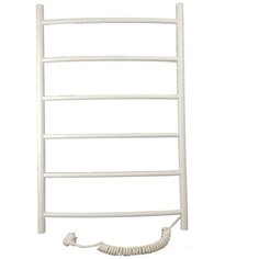 Полотенцесушитель электрический INDIGO Arc 80/50 цвет Белый Матовый, провод справа