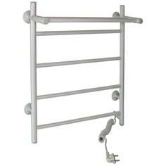 Полотенцесушитель электрический INDIGO Line с полкой 60/50 провод справа, возможно скрытое подключение, Белый матовый