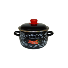 Кастрюля Appetite Chilli 5.5л сферическая, 1RC221M эмаль