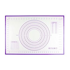 Силиконовый коврик с разметкой 60х40 см, фиолетовый Bradex