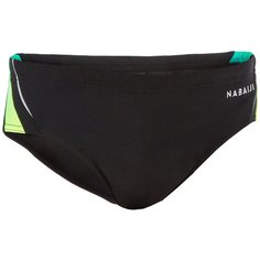 Плавки-слипы для мальчиков синие 900 YOKE GRAD, размер: 141-150 CM 10-11, цвет: Черный/Яркий Индиго/Лайм NABAIJI Х Декатлон Decathlon