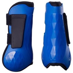 Открытые ногавки 500 JUMPING синие CS FOUGANZA X Декатлон Decathlon