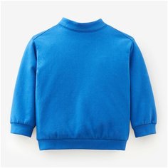 Костюм тренировочный утепленный для детской гимнастики 120, размер: 4-5 лет (103-112 см), цвет: Королевский Синий/Белоснежный DOMYOS Х Декатлон Decathlon