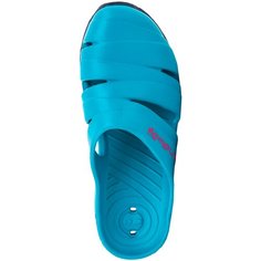 Шлепанцы для бассейна женские синие CLOG 100 LUXURY, размер: 37/38, цвет: Зеленовато-Синий/Синий Графит NABAIJI Х Декатлон Decathlon
