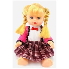 Интерактивная кукла Алина 5520, говорящая, поет песню про маму, в сумочке-рукзачке, 28 см Play Smart